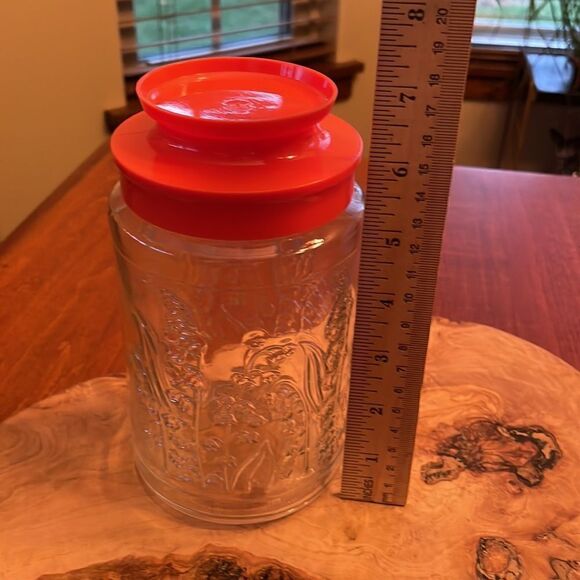 Vintage Tang Anchor Hocking Lily of the Valley Jar - Picture 4 of 5